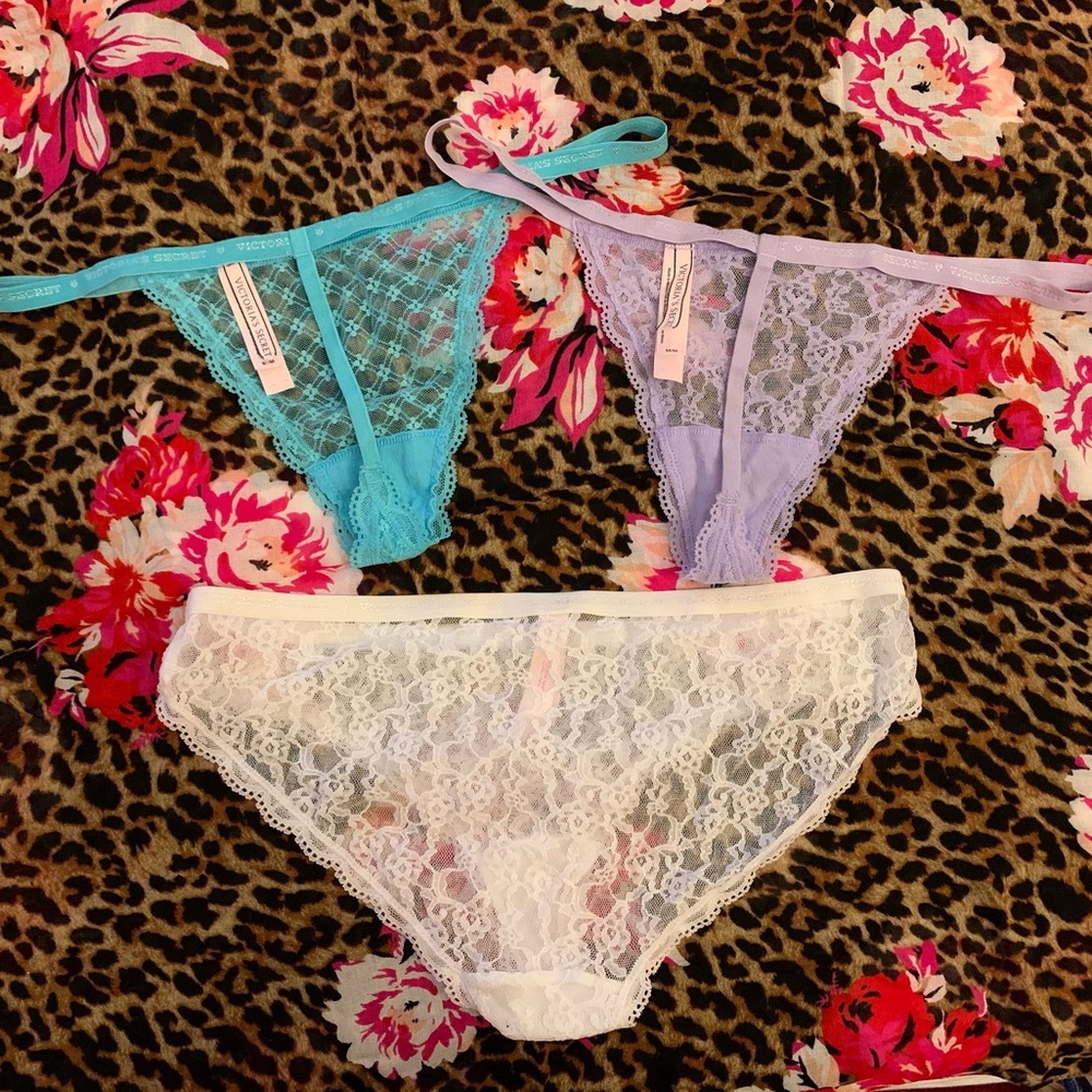 Victoria’s Secret Lace Panties. (Set of 3) - Picture 8 of 9